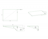 S052.7245 Laptophalterung für Display-Liftsysteme