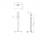 S062.1500 Display Trolley, zerlegbar, 