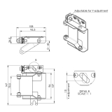 PLA 9302 3D-verstellbare Wandhalterung PLB 31xx