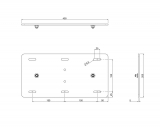 S052.7235 Große Wandplatte für Display Liftsysteme